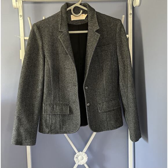 Pendleton Wool Womans Blazer Gray Preppy Office Workwear 8 - Picture 1 of 9